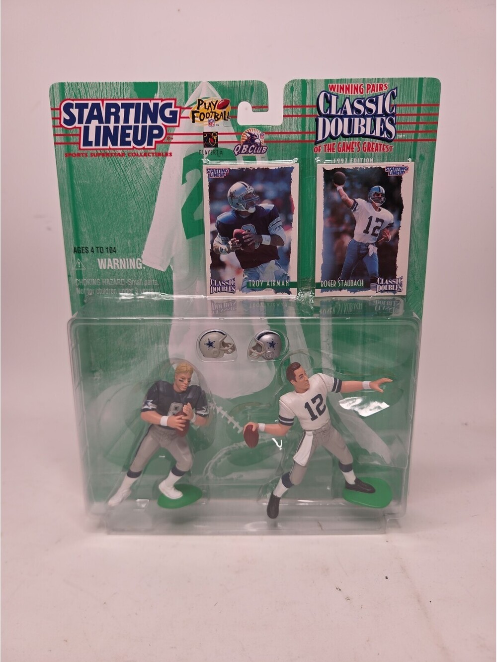 Starting Lineup Troy Aikman & Roger Staubach 1997 Classic Doubles NFL Cowboys